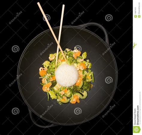 Wok Dish Vegetarian with Vegetables Stock Image - Image of healthy, vegetarian: 116671611