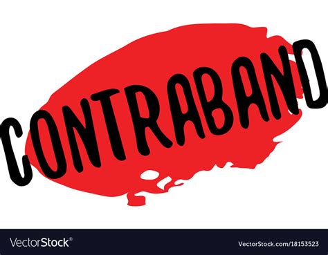 Contraband Rubber Stamp Royalty Free Vector Image