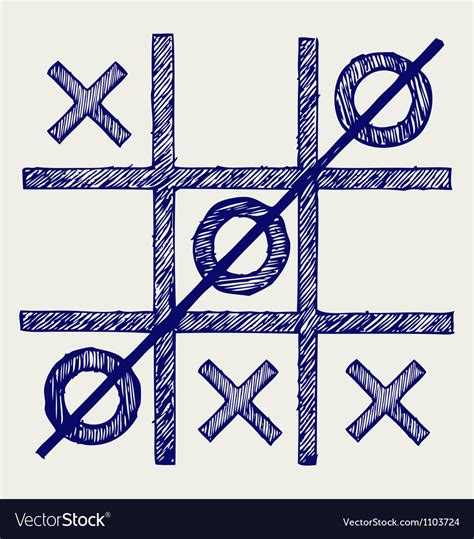 Tic Tac Toe Royalty Free Vector Image VectorStock