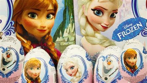 Disney Frozen Surprise Eggs Kinder Surprise Unboxing Disney Frozen