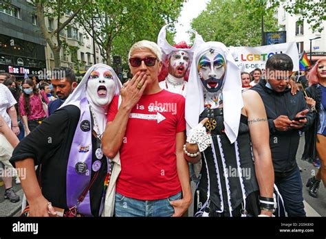 Sisters Of Perpetual Indulgence Seen During The Gay Pride March In Paris Thousands Of LGBT