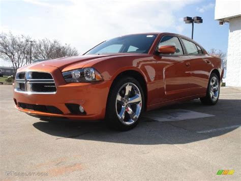 Toxic Orange Pearl 2011 Dodge Charger R T Plus Exterior Photo 47359634