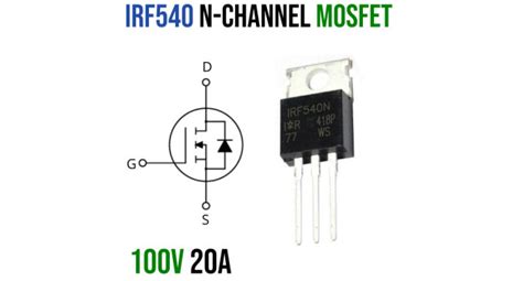 IRF540 Power MOSFET TO220 Micro Robotics