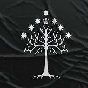 LOTR Gondor Flag Banner High Quality Materials - Etsy