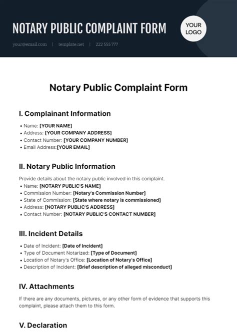 Free Notary Templates to Edit Online & Print