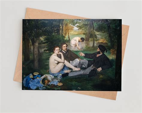 Douard Manet Le D Jeuner Sur L Herbe Etsy