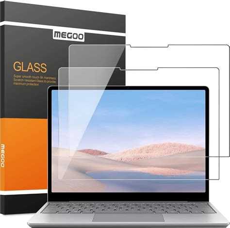 MEGOO 2 Pack Glass Screen Protector For Surface Laptop Go 3 12 4 2023