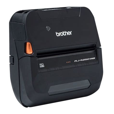 Brother Rj 4250wb Direct Thermal Mobile Label Printer Kit 4in 203dpi Bt