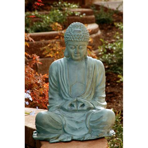 Large Garden Buddha Garden Statue - Walmart.com