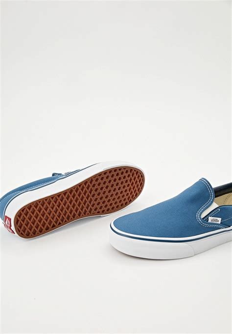 Слипоны Vans Classic Slip-On, цвет: синий, RTLADI145502 — купить в ...