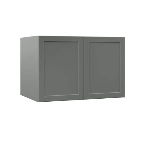 Hampton Bay Designer Series Melvern Storm Gray Shaker Assembled Deep