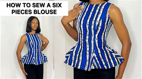 How To Sew A Six Pieces Blouse With A Princess Dart Buster YouTube