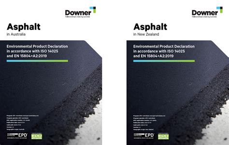 New EPD Alert Downer Asphalt Australia And New Zealand Start2see