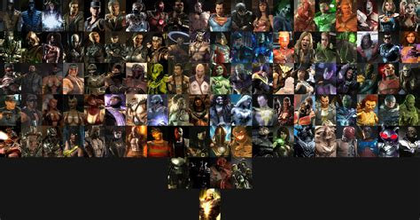 Mortal Kombat vs DC Universe Complete Characters by MnstrFrc on DeviantArt