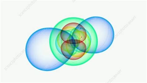 aluminium atom structure stock video clip  science photo