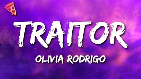 Olivia Rodrigo Traitor Lyrics Youtube