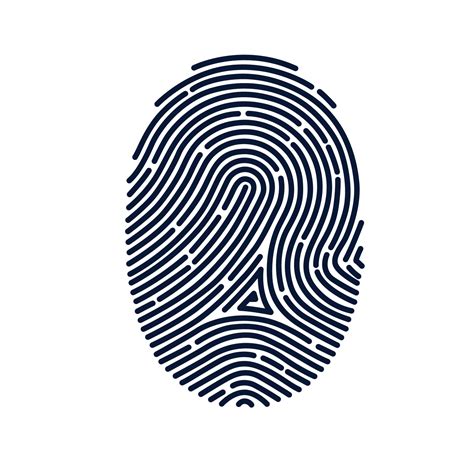 Black And White Fingerprint Logo Vector Vector Art At Vecteezy