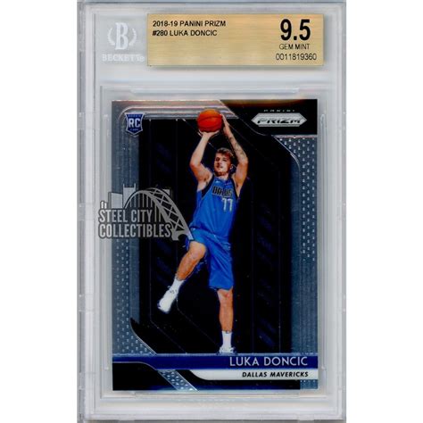 Luka Doncic Panini Prizm Rookie Card Bgs Gem Mint