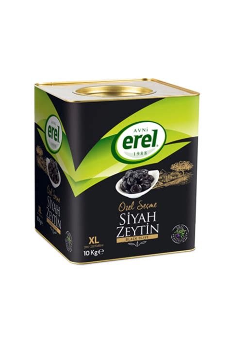 Avni Erel Zeytinleri Erel Zel Se Me Siyah Zeytin Xl Kalibre