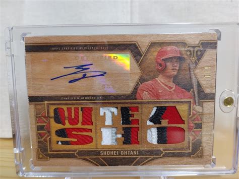 Topps Triple Thread Relic Auto Wood Patch