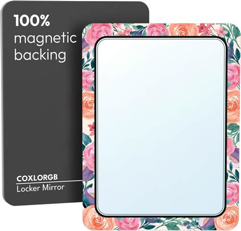 Coxlorgb Locker Mirror Magnetic For Girls And School Locker