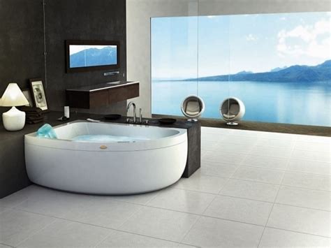 Corner whirlpool tub – the perfect solution for small bathrooms