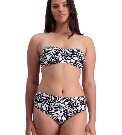 Moontide Swimwear Silhouette High Ruched Front Bikini Pant