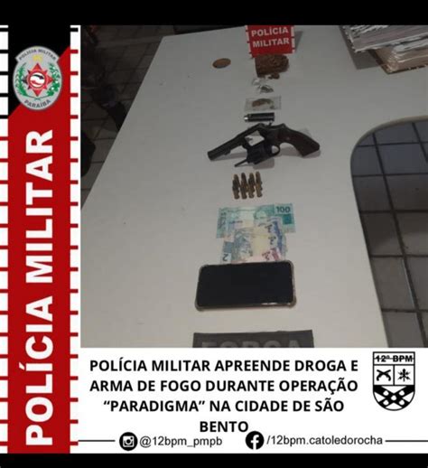 PolÍcia Militar Apreende Droga E Arma De Fogo Durante OperaÇÃo