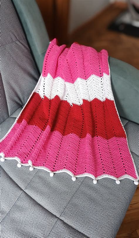 Handmade Baby Blanket Crochet Baby Blankets Newborn Blanket Pink Baby ...