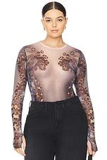 AFRM Kaylee Top In Nude Leopard REVOLVE