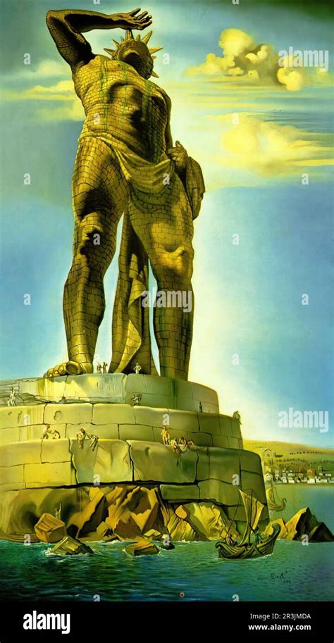 Salvador Dali The Colossus Of Rhodes Stock Photo Alamy