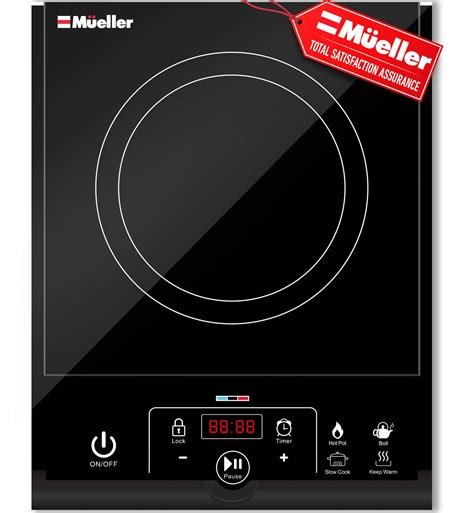 Snapklik Rapidtherm Portable Induction Cooktop W Hot Plate Electric Stove Top Burner