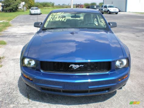 2009 Vista Blue Metallic Ford Mustang V6 Coupe 795813 Photo 2