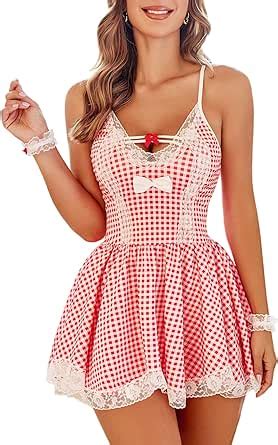 Amazon Avidlove Sexy Maid Lingerie For Women Cosplay Lingerie Lace Roleplay Lingerie Set