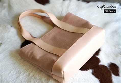 2 Tote Bundle Day And Lunch Tote Pattern Craftsmangus Leather Bag
