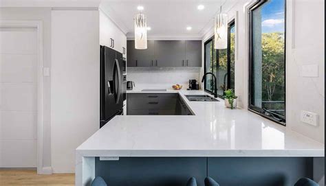 White And Grey Kitchen Kellyville Waratah Kitchens