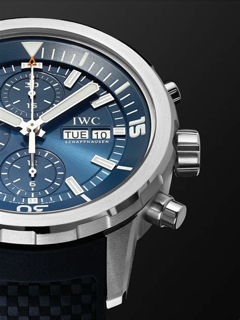 iwc schaffhausen aquatimer automatic chronograph mm stainless steel