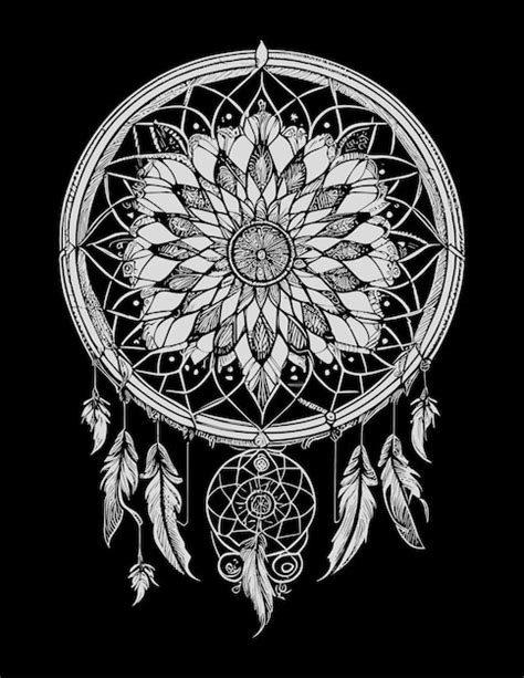 Premium Vector | Dream weaver an illustration of the native american ...