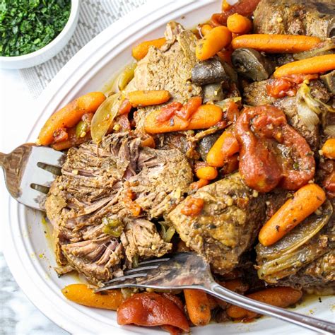 Tender Slow Cooker Pot Roast Recipe - The Foodie Affair