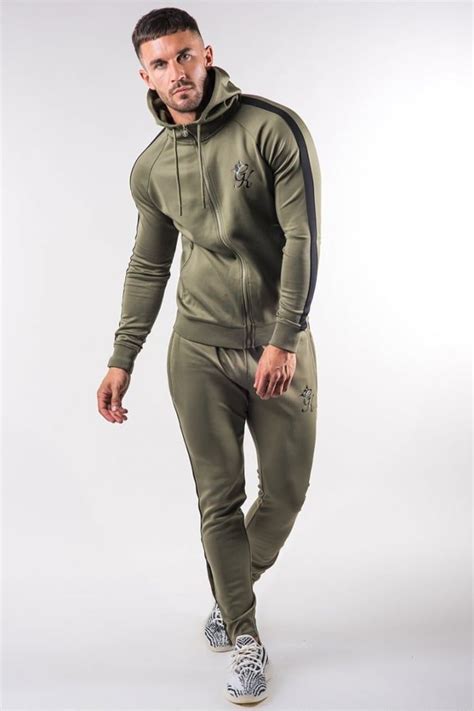 Tapered Poly Tracksuit Hoodie Gym Outfit Men Mens Outfits Tracksuit Tops Man Style King Logo