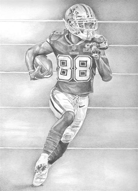 Dee Cee Lamb - Dallas Cowboys Drawing by Candie Hernandez Carter - Fine ...