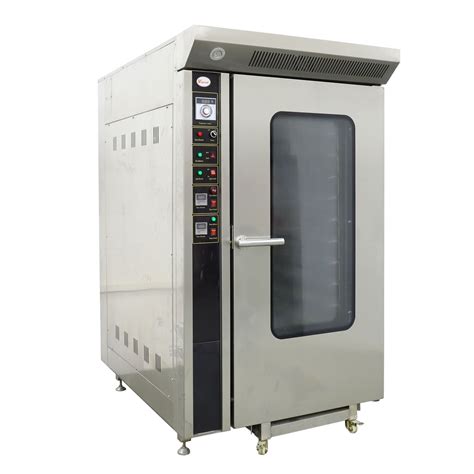 12 Trays Rotary Convection Oven With Trolley For Bakery Shop