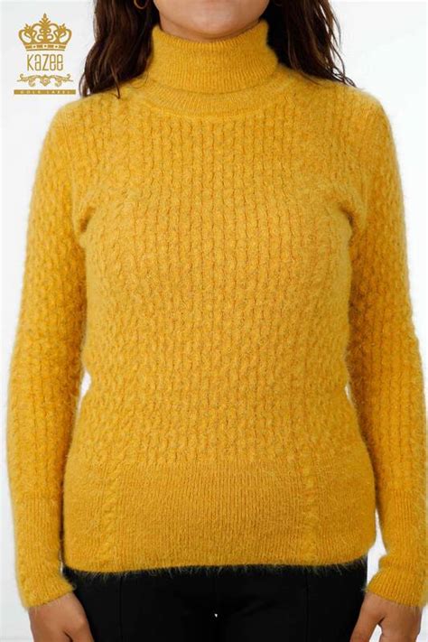 Grossiste En Tricot Femme Pull Col Roul Cheveux Tress S Kazee