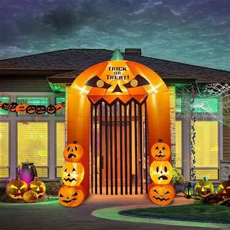 13 Ft L X 10 Ft H Inflatable Lighted Pumpkin Archway Ugel01ep Gob Pe