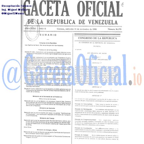 1998 11 11 Gaceta Oficial 36579