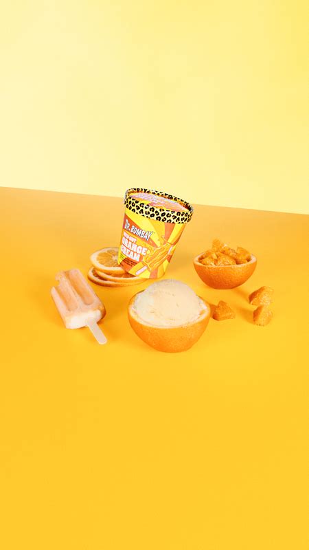 Dr. Bombay Iced Out Orange Cream Ice Cream Pint : Ice Cream fast delivery by App or Online