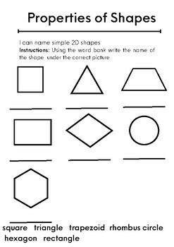 Properties of 2D Shapes- Sides and Vertices by Wilde Creative | TPT