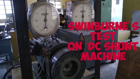 DC SHUNT MACHINE SWINBURNE TEST TAMIL Mathimeenaeee9221 YouTube