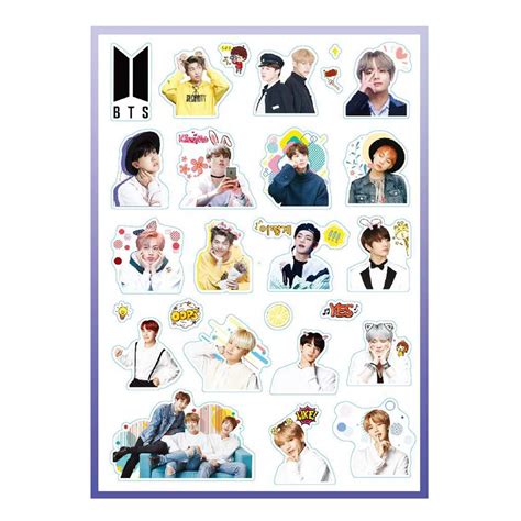 Bts Sticker Kpop Decal Pack For Laptop Car Decoration Cellphone