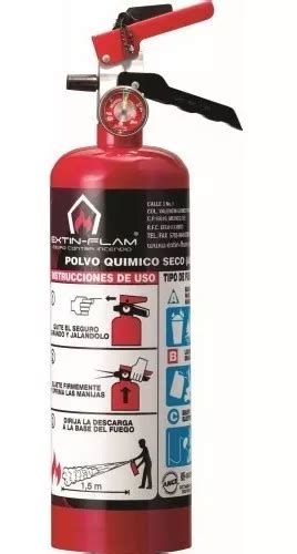 Extintor Portátil Pqs Tipo Abc 2 Kg Extin Flam Certificado Meses sin